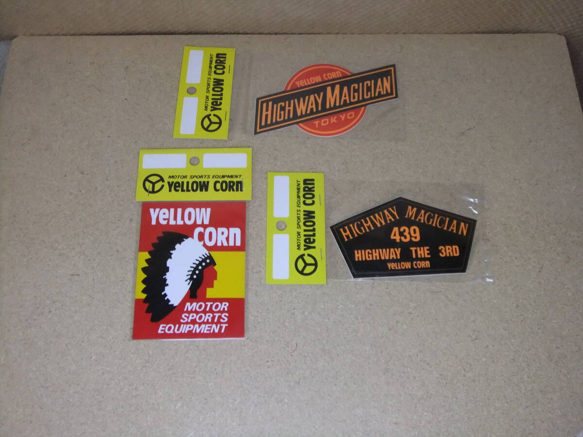 イエローコーン ステッカー 当時物 絶版品 廃盤品 3枚セット 創業当時物 HIGHWAY MAGICIAN 拍卖