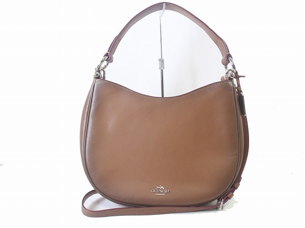 1円 美品 コーチ COACH ★ 2way ハンドバッグ ショルダーバッグ ★ レザー ブラウン グラデーション SK11拍卖