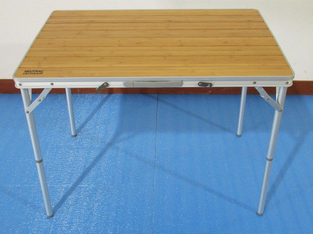 NEUTRAL OUTDOR ニュートラルアウトドア バンブーテーブル L NT-BT01 キャンプ アウトドア 管理7N0722L拍卖