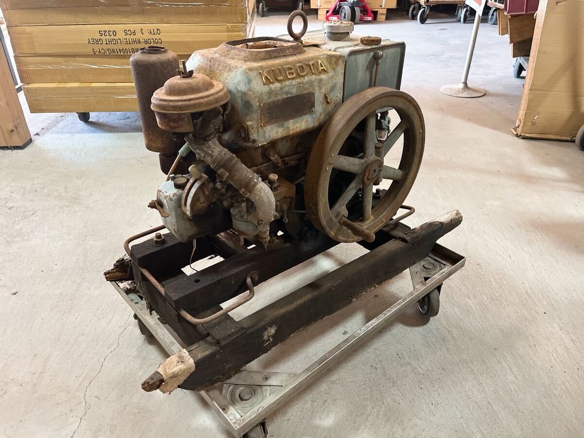 ジャンク/不動 クボタ オートエンジン 発動機 BZ 6馬力 農機具 部品取り パーツ 引取歓迎/茨城県常陸大宮市 0729え1 M外 西拍卖