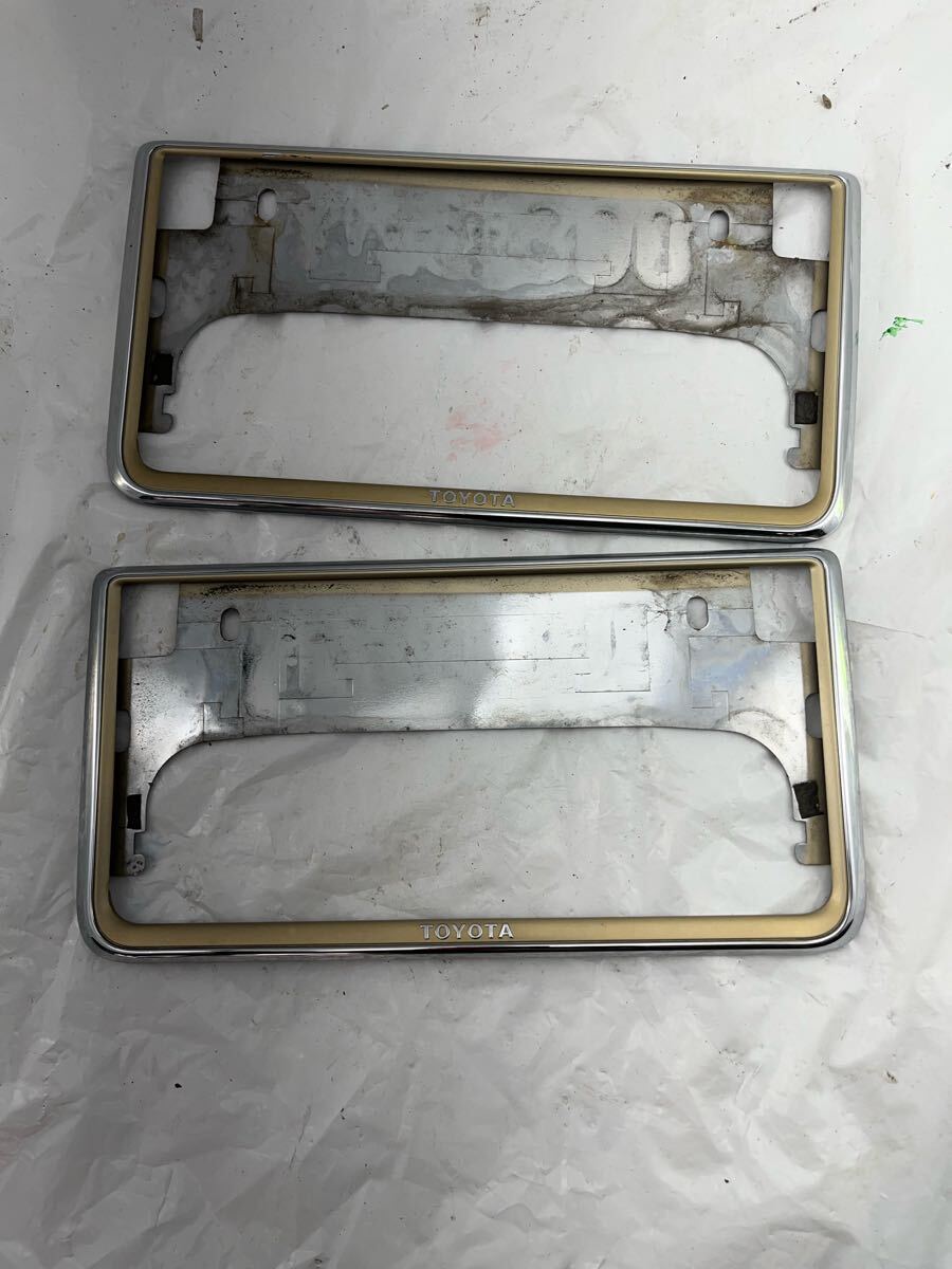 i6.260 トヨタ純正 ナンバー枠 ナンバーフレーム 08407-00260 2枚セット拍卖