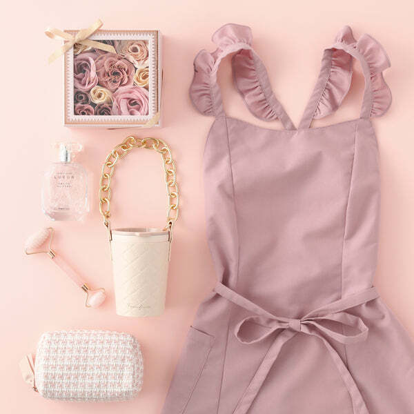 ★Francfranc★フランフラン★姫★リボン★フリルエプロン★PINK★拍卖