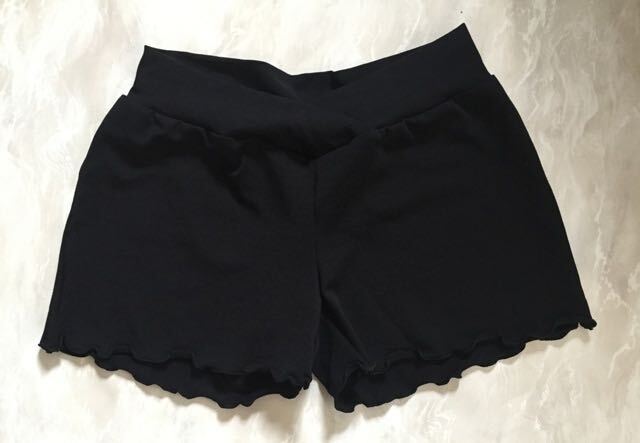 バレエ ショートパンツ  黒 L ポンチニット拍卖