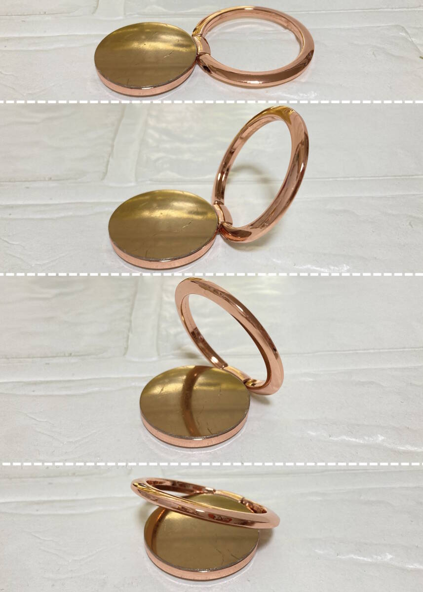 スマホリング 4個セット ★ 黒2個 ピンク2個 ★ iPhone Android バンカーリング 落下防止 180度開閉拍卖