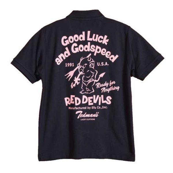 テッドマン TEDMAN 吸汗速乾 ドライ鹿の子ポロシャツ ネイビー【XLサイズ】TSPS-138D エフ商会 アメカジ メンズ拍卖