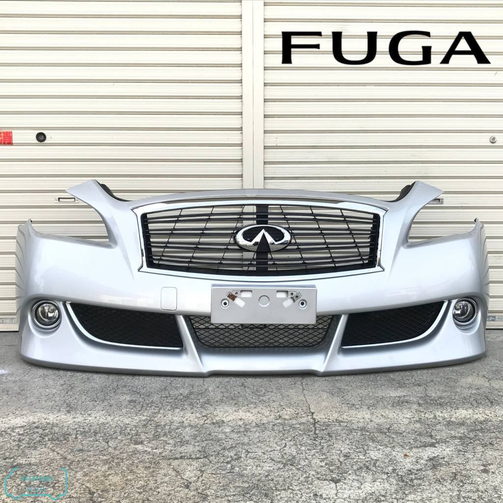 ▼希少 日産純正オプション フーガ Y51 KY51 370GT タイプS 前期 エアロフォルム フロントバンパー グリル フォグ カラーK23 即決/即納▼拍卖