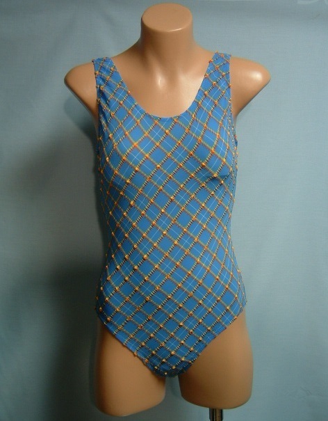 f400 サイズM ギンガクチェック ワンピース水着 WATER WEAR拍卖