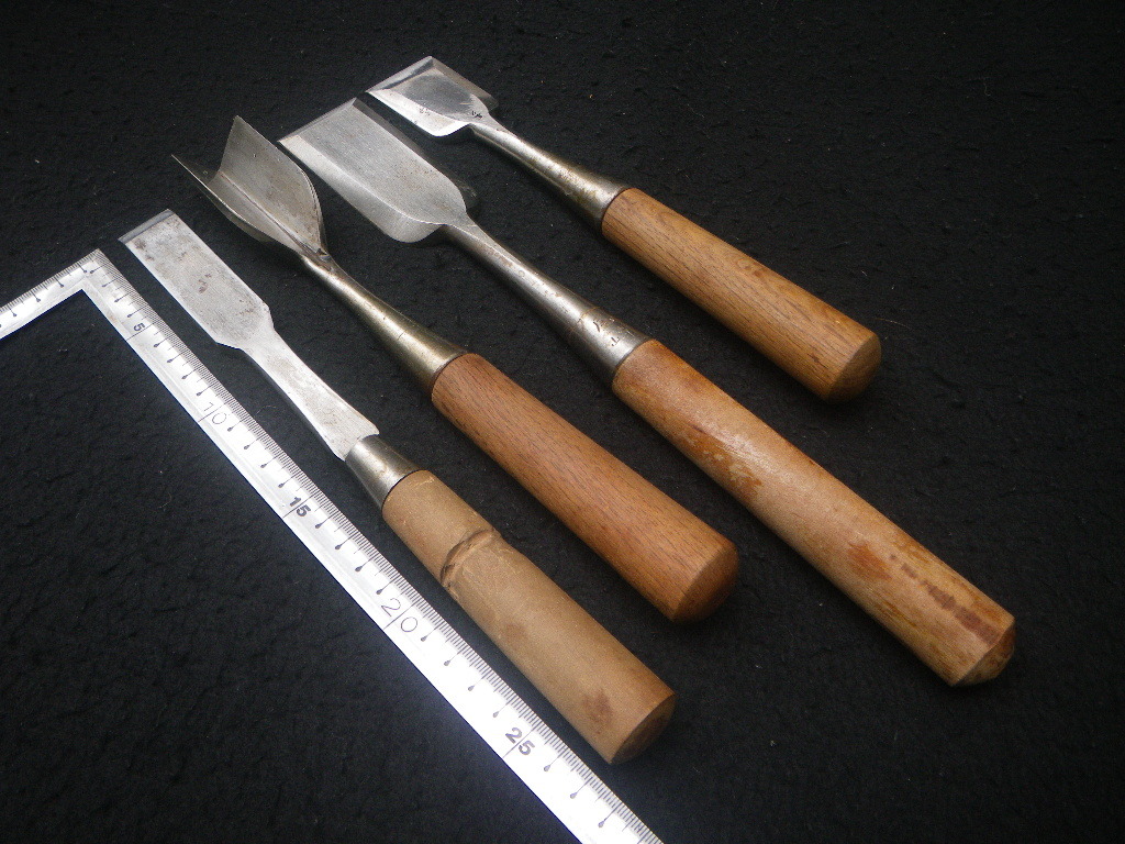 こおり用のみ 鑿 4本 平 三角 平待 食材用 氷細工 氷鑿 氷アート アイスオブジェ カービング 氷職人 氷紋彫刻 ICEcarving拍卖