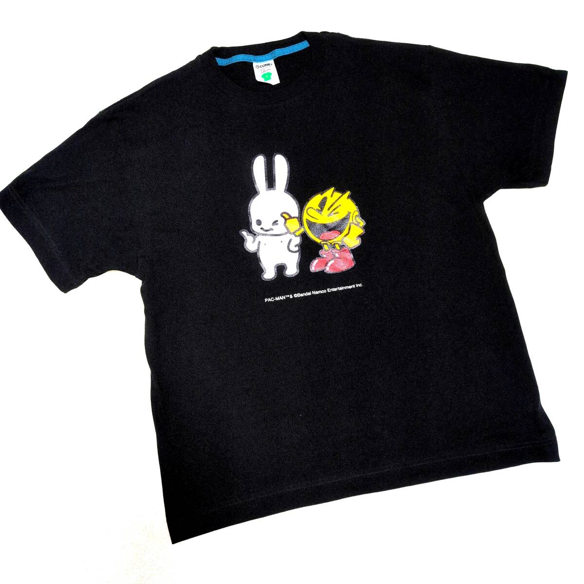 【★美品☆コラボ★】CUNE キューン PAC-MAN パックマン コラボ Tシャツ パックマンとうさちゃん バンダイナムコ L拍卖