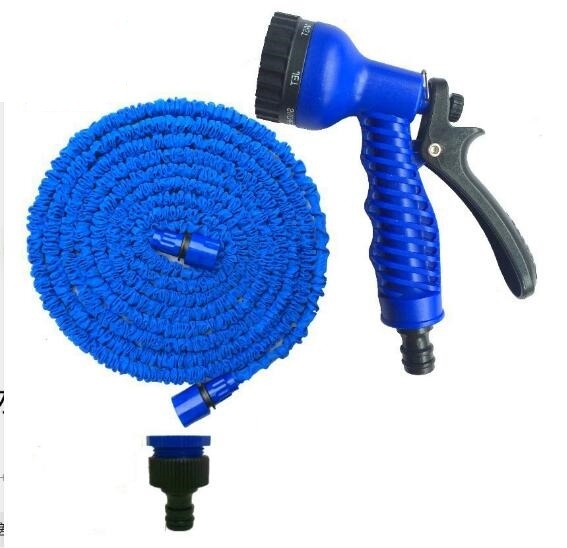 新入荷拡張 ガーデンホース 散水用 12.5m~37.5m ブルー グ拍卖