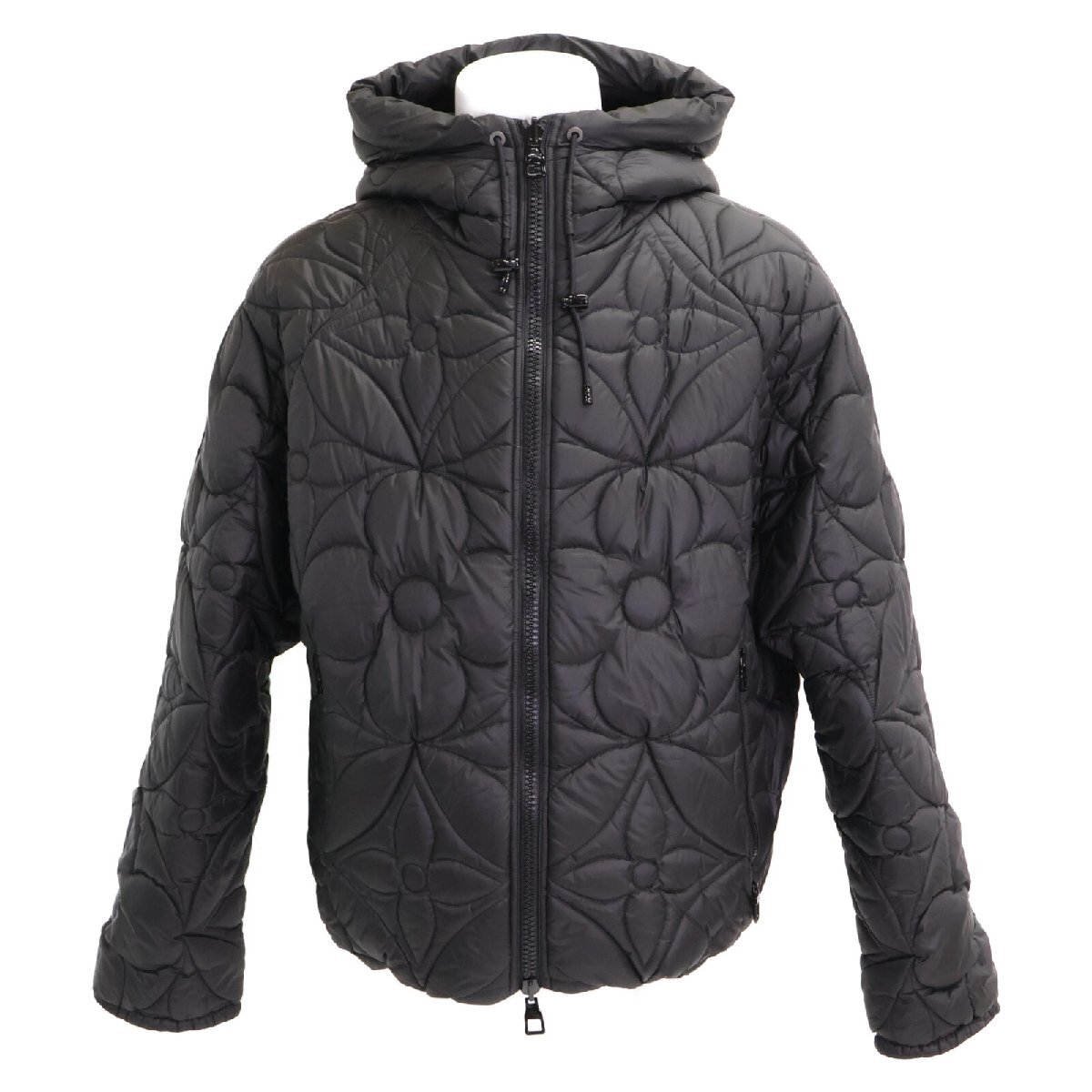 美品/正規 LOUIS VUITTON ルイヴィトン RM201Q RSB HIB47W モノグラムフラワー リバーシブル ブルゾン 中綿入りジャケット 50 メンズ拍卖