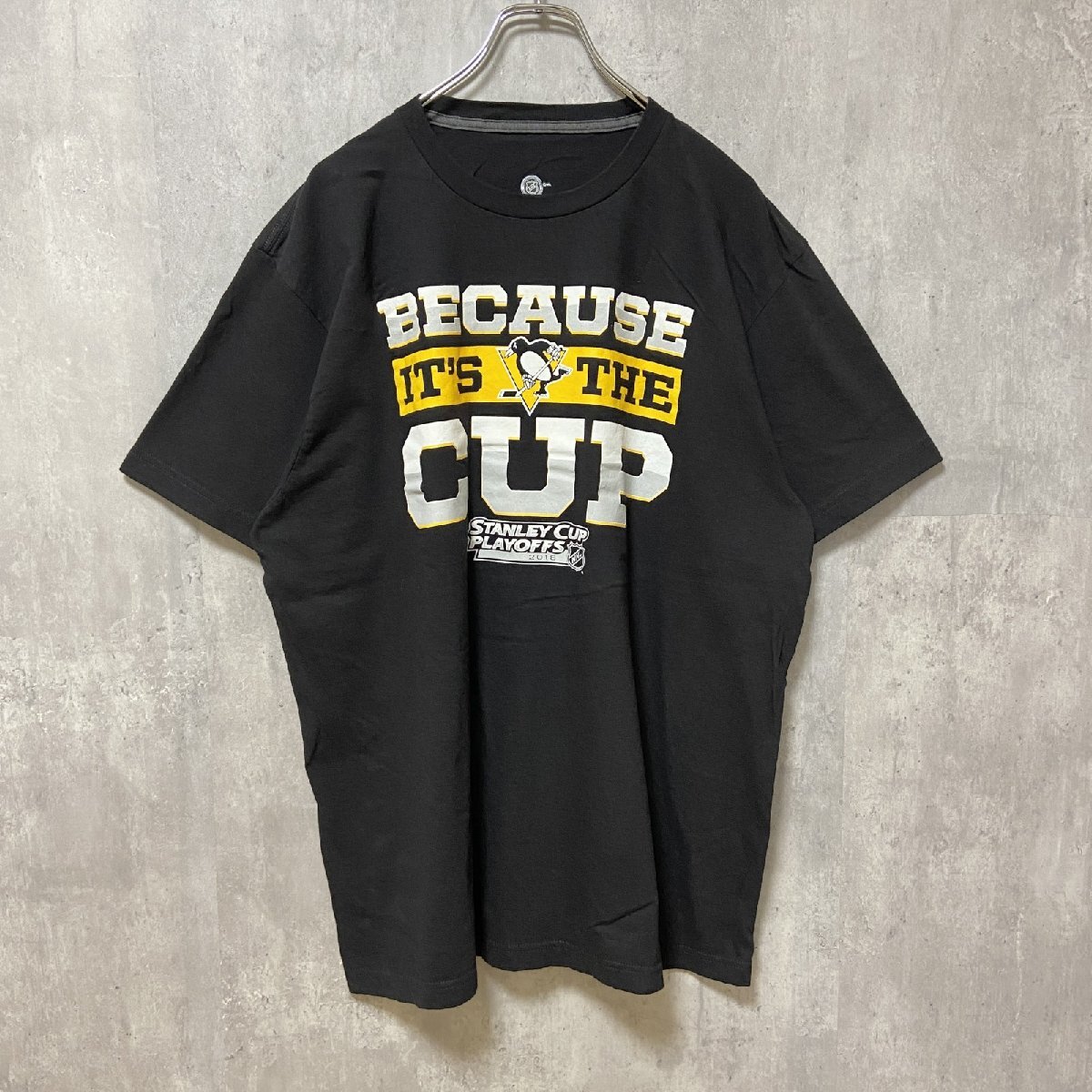古着 used NHL アイスホッケー ピッツバーグペンギンズ 半袖プリントTシャツ 黒 ブラック スポーツ XLサイズ拍卖