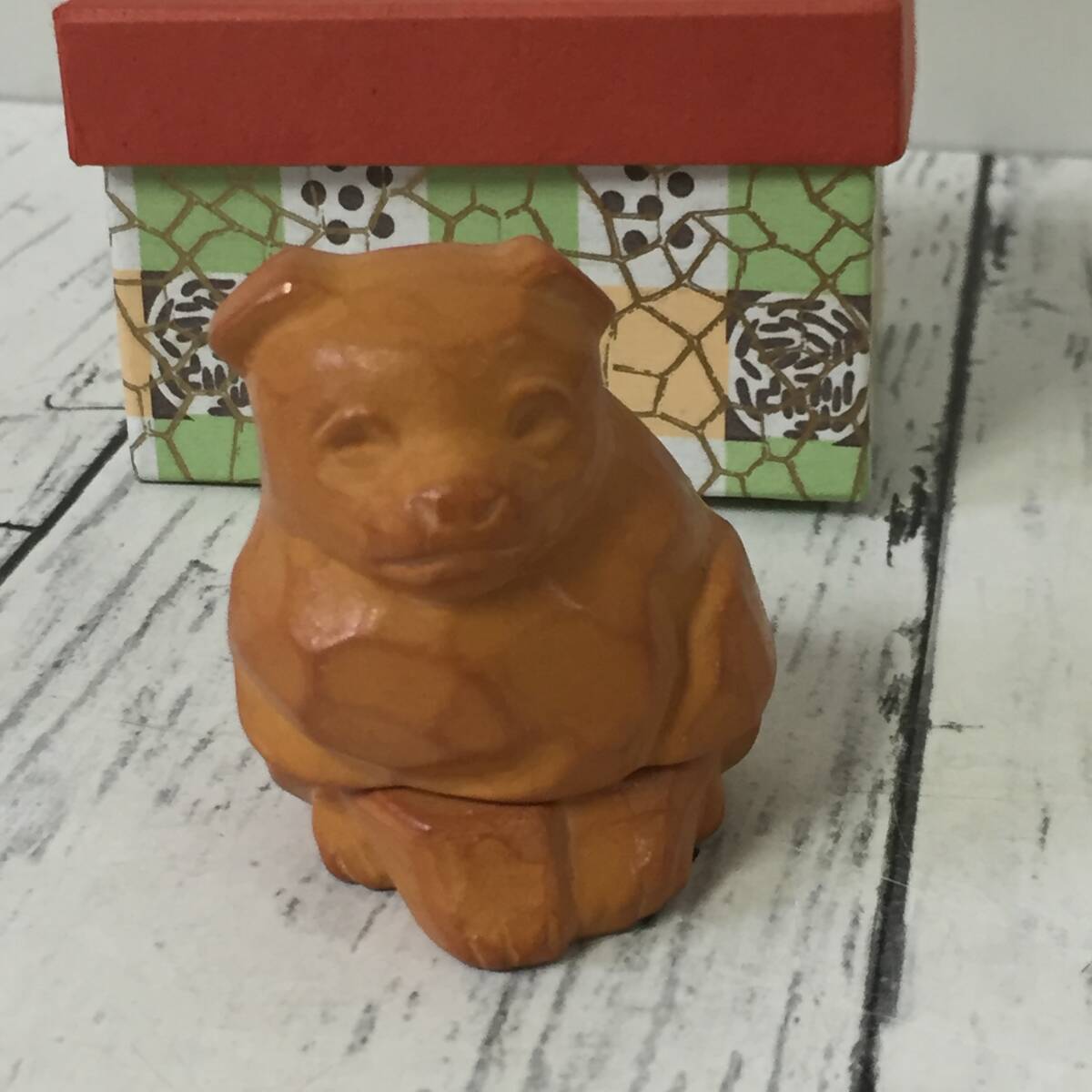 雅耕作 干支香合 戌の香合 茶道具 銘有 箱あり Z50719拍卖