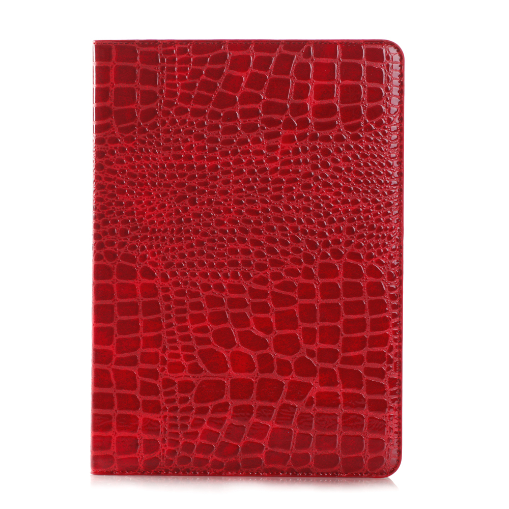 ipad air レザーケース アイパッドエアー クロコケース A1474 A1475 A1476 レッド拍卖