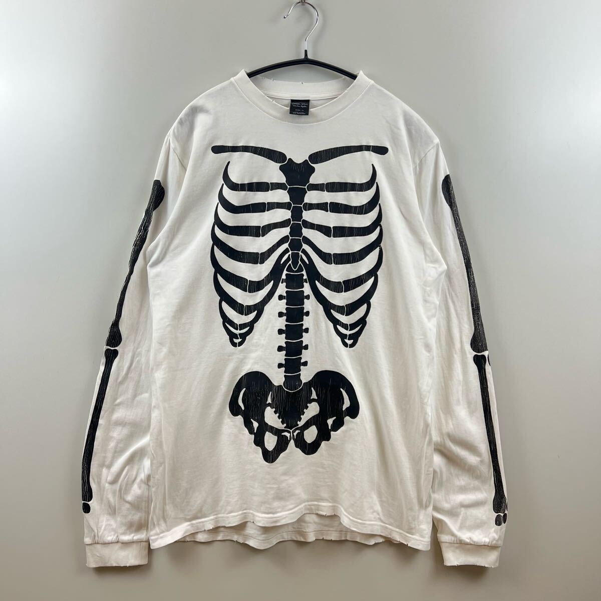 NUMBER(N)INE archive 04ss DREAM skull bone L/S Tee 3 ナンバーナイン ドリーム期 スカルボーン ロンT アーカイブ 宮下期 本人期 希少拍卖
