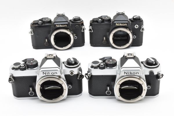 ニコン Nikon FE 4台まとめ シルバー ブラック 動作未確認ジャンク #M8A1374拍卖