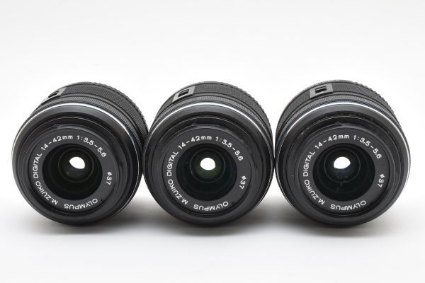 オリンパス OLYMPUS M.ZUIKO 14-42mm F3.5-5.6 Ⅱ R ブラック 3本まとめ 動作未確認ジャンク #M16A1382拍卖