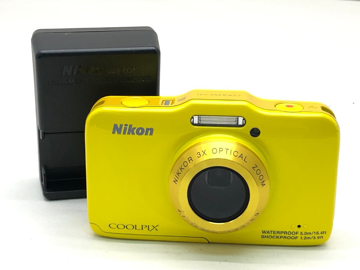 Nikon COOLPIX S31 コンパクト デジタルカメラ 充電器付き 簡易動作確認済み 中古【UW070409】●拍卖