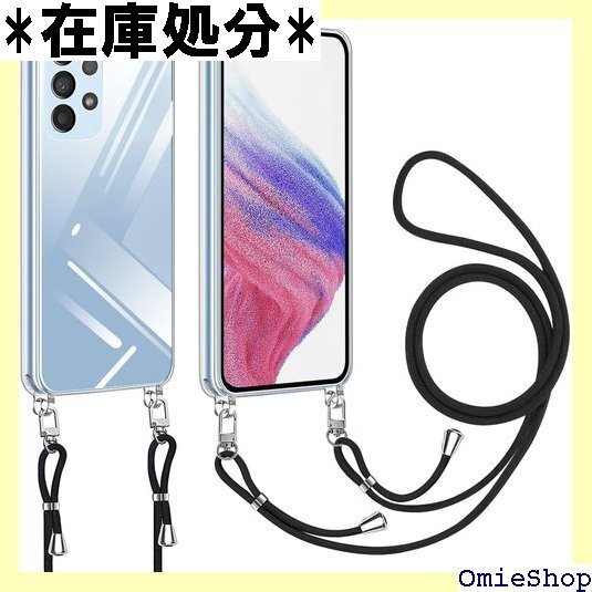 Galaxy A53 用 ケース クリア ショルダー 紛失防止 Qi急速充電対応 ワイヤレス充電対応 クリア 610拍卖
