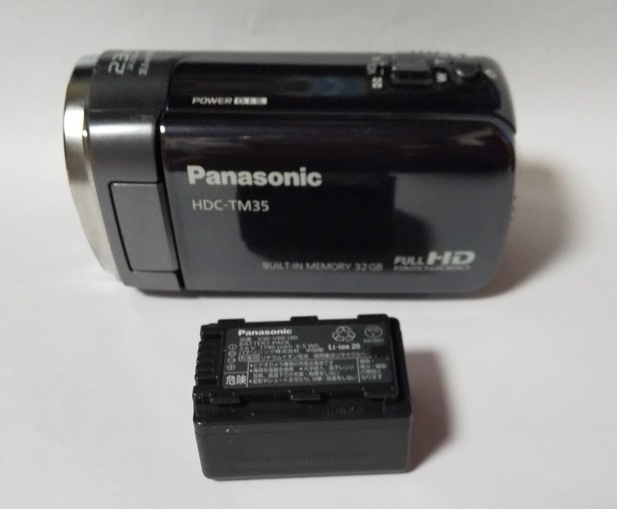 【コンパクトボディ】 Panasonic デジタルハイビジョンビデオカメラ HDC-TM35拍卖