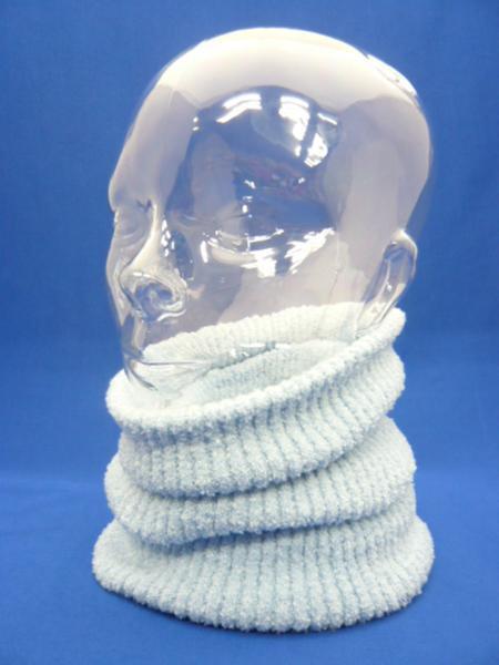 オススメ★手放せない暖かさ♪ふわふわネックウォーマー★ブルー拍卖