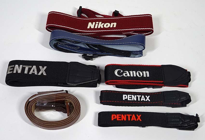 緑屋s■ カメラ用 ストラップ cannon PENTAX Nikon 未使用品含む 7点 k8/1-2588/29-6#60拍卖