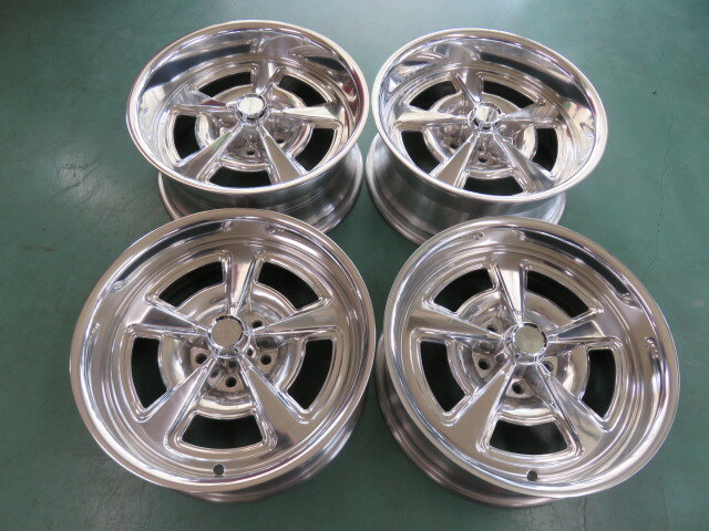 ラスト 新品 PONTIAC RALLY フルポリッシュ 18X7J 18X8J 5H 120.65 4本 シボレー インパラ エルカミーノ カマロ シェビル ポンティアック拍卖