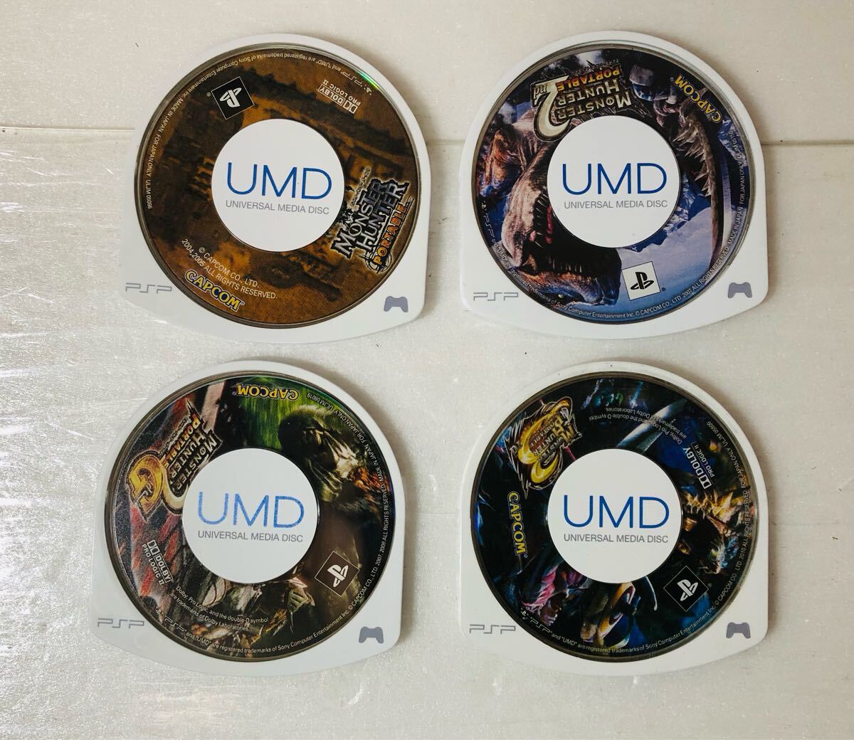 【動作未確認】PSP モンスターハンター 4本セット ソフトのみ拍卖