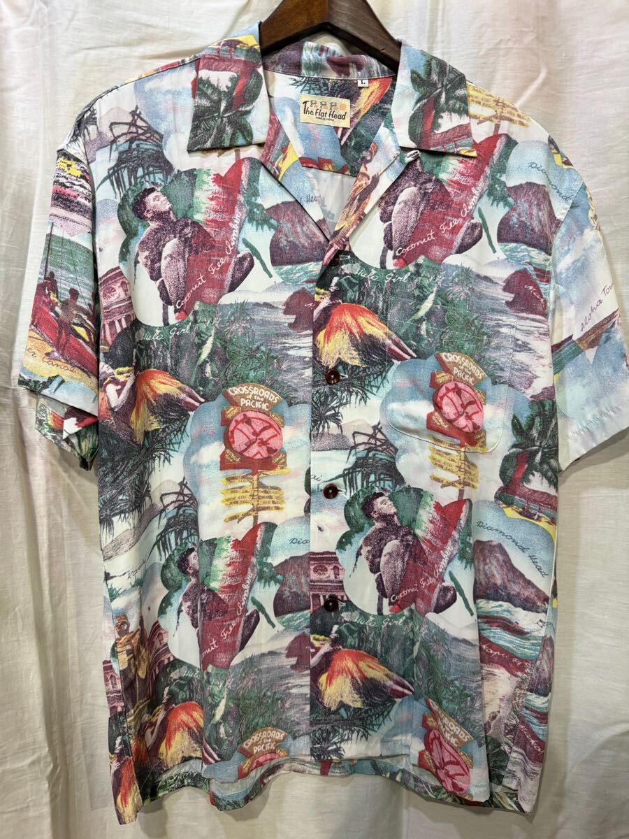 フラッドヘッド アロハシャツ ピクチャー柄拍卖
