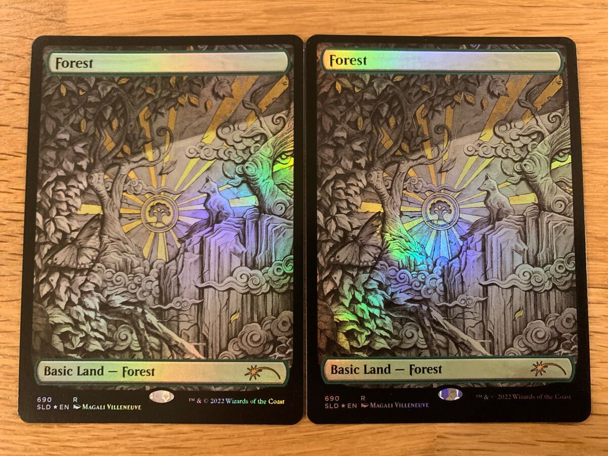 MTG Secret Lair Series 《森/Forest》英語 foil版2枚セット拍卖