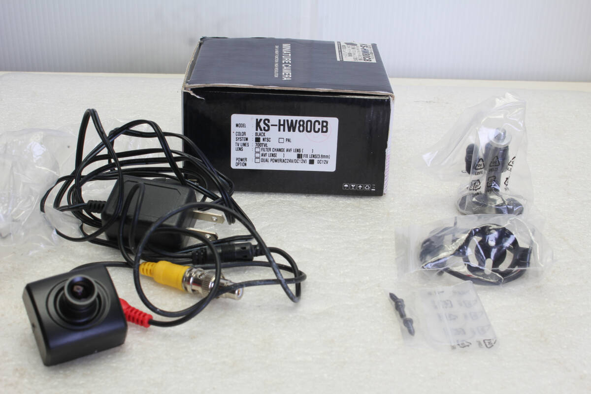 送料無料。作動未確認。ケイヨーテクノ 屋内用 52万画素小型カメラ KS-HW80CB 管理1-250622110000r拍卖