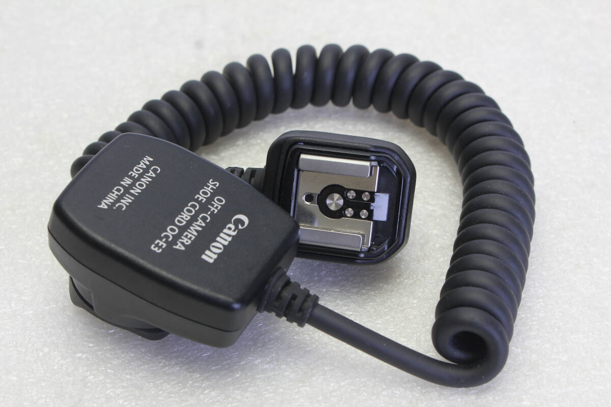 送料無料。中古。キャノン Canon OFF-Camera shoe cord OC-E3-E3。オフカメラシューコード 管理1-25070455000r拍卖