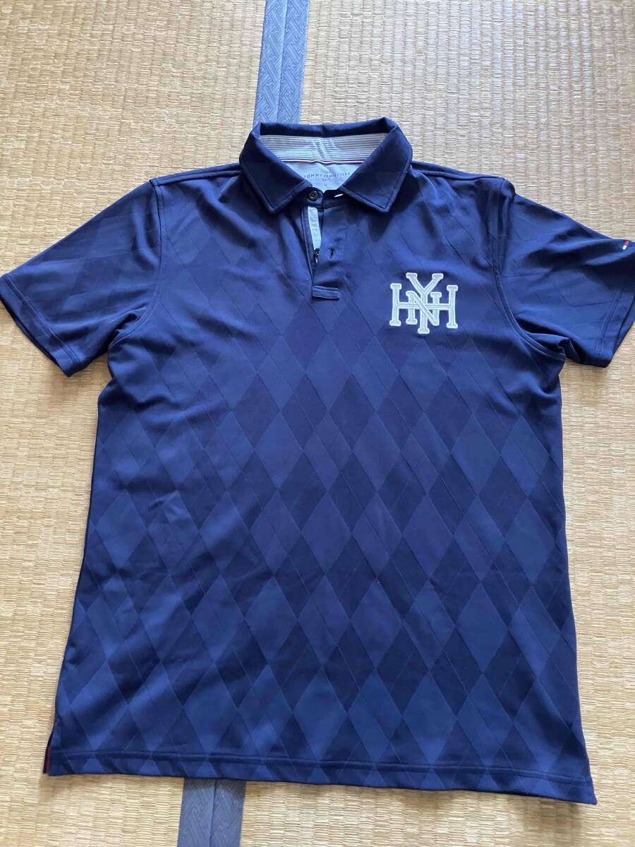 トミーヒルフィガー*紺*ポロシャツ*サイズLL*美USED拍卖