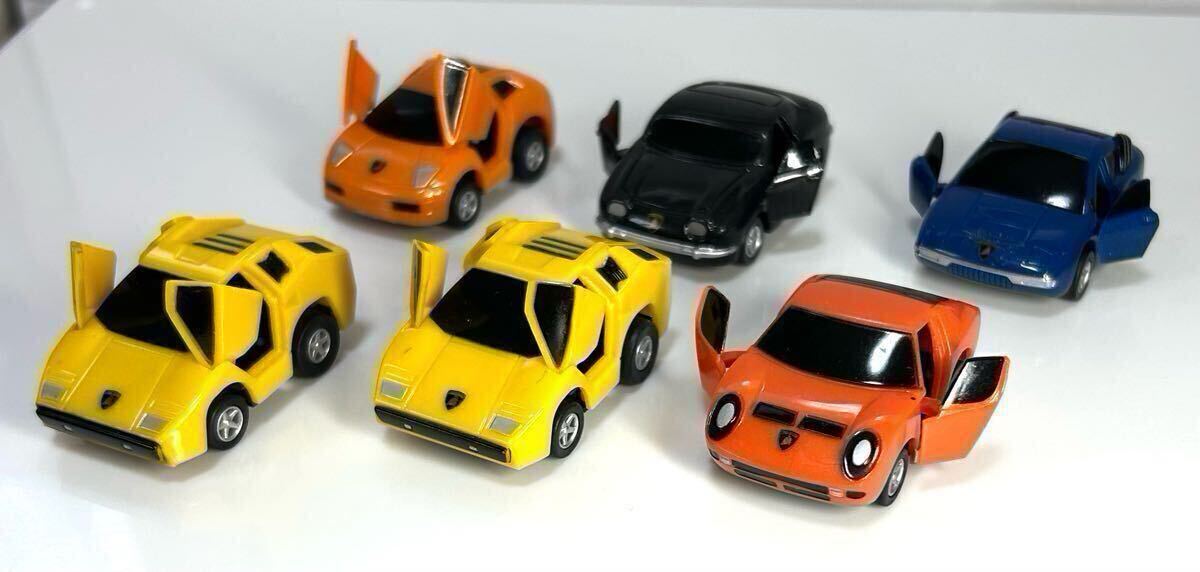 ワンダ ランボルギーニ カウンタック×2 ミウラ ウラッコ 350GT ムルシエラゴ ドア開閉タイプ 6台 送料180円拍卖