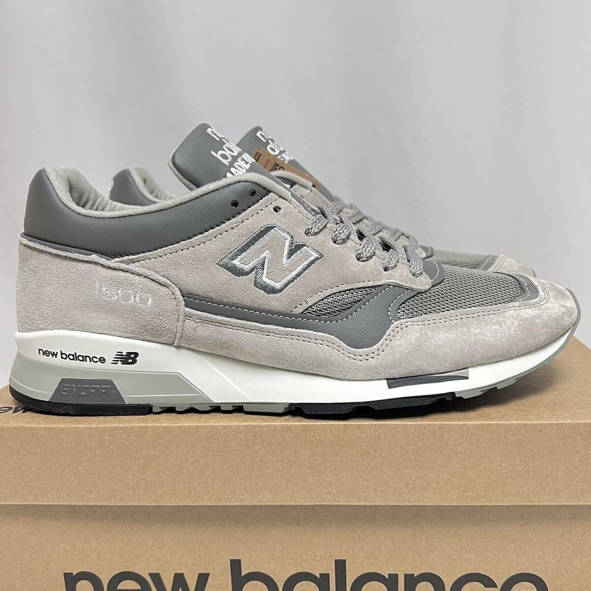 28cm 新品 ニューバランス イギリス製 M1500 PGL グレー ベージュ NEW BALANCE MADE IN ENGLAND 英国製 USA10 NewBalance 1500 1500PGL拍卖
