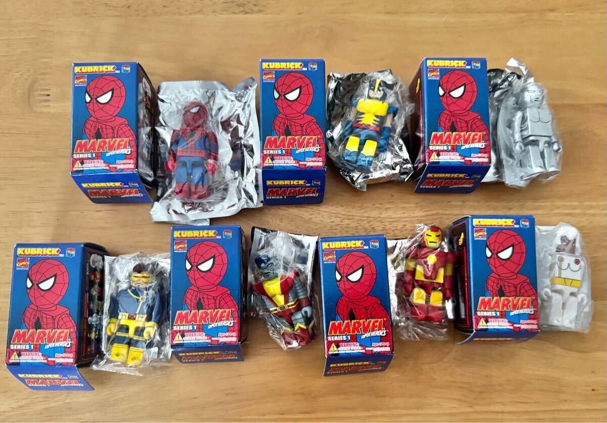 KUBRICK キューブリック MARVEL SUPER HEROEマーベル SERIESシリーズ1 まとめてセット スパイダーマン MEDICOMTOY メディコムトイ 箱開封品拍卖