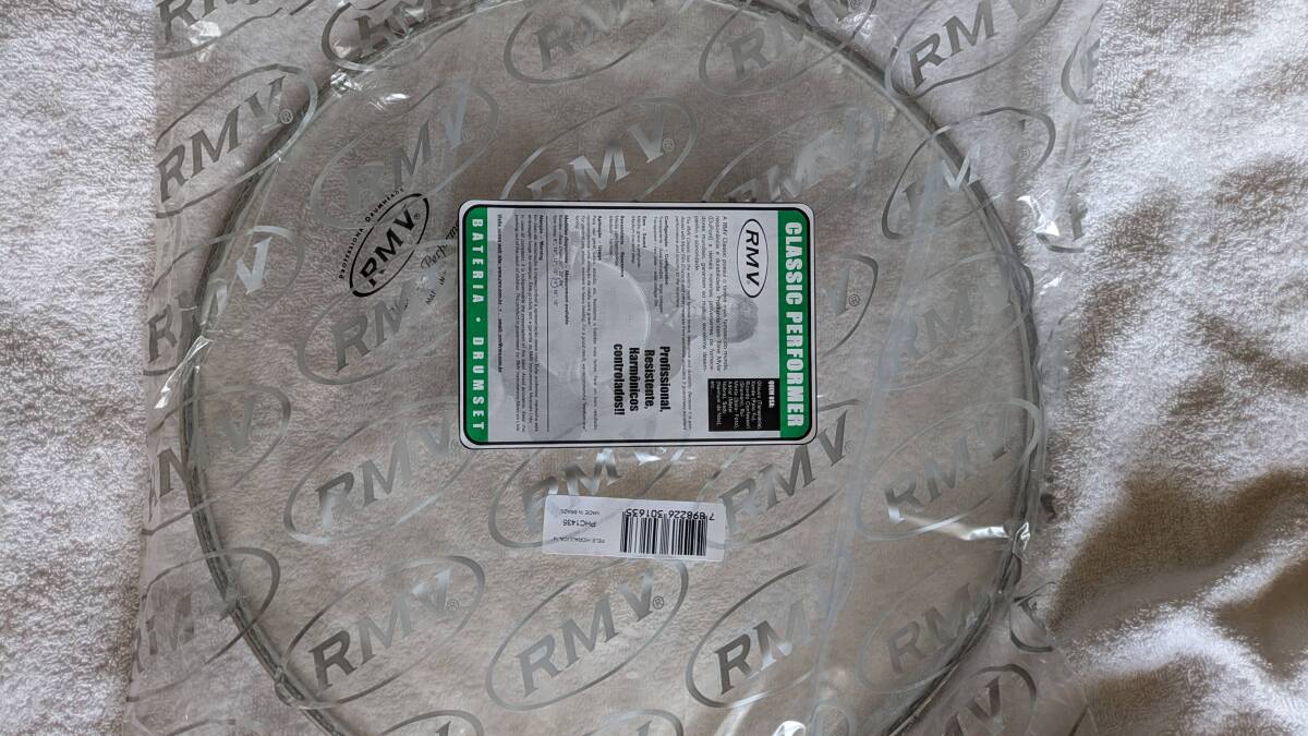■■RMV PHC1435 series 14inch ダブルプライのクリアーヘッド新品、即決です。Double Ply Clear Heads  Rock ドラマーへ!拍卖