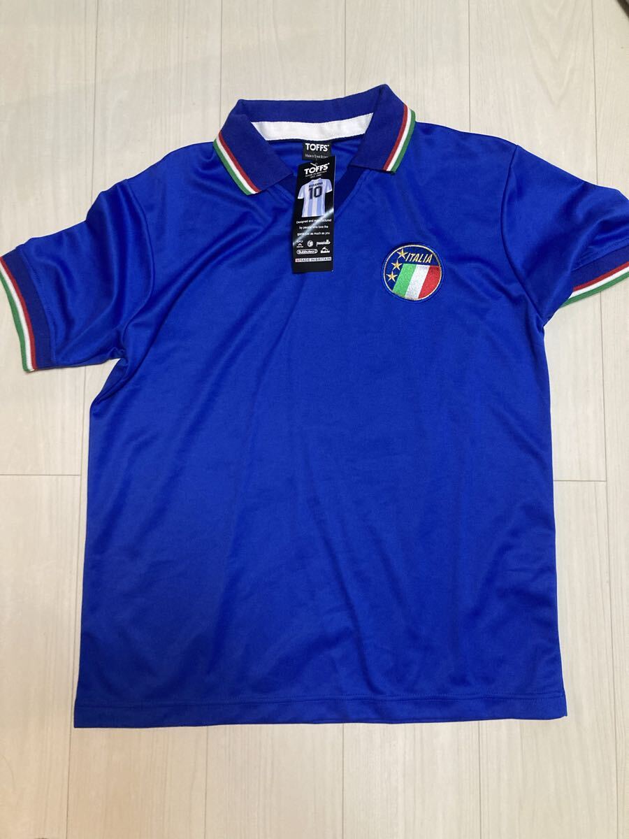 【新品タグ付】イタリア代表1990復刻ホームユニフォーム 15番ロベルトバッジョ Roberto Baggio拍卖