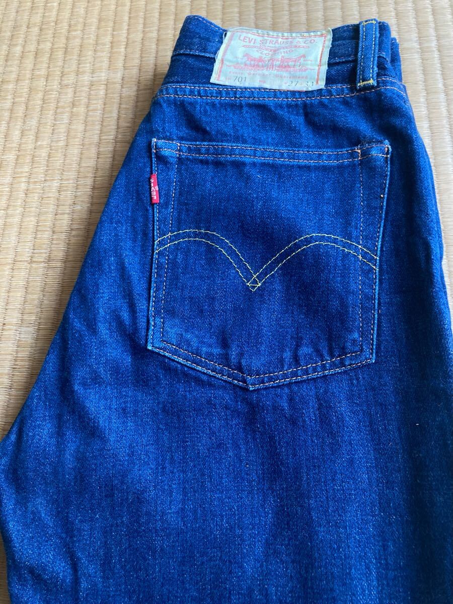 Levi’s リーバイス 701 モンローモデル 復刻版 W27 / L34 ヴィンテージ 501XX 505 レプリカ レディース デニムパンツ ジーンズ拍卖