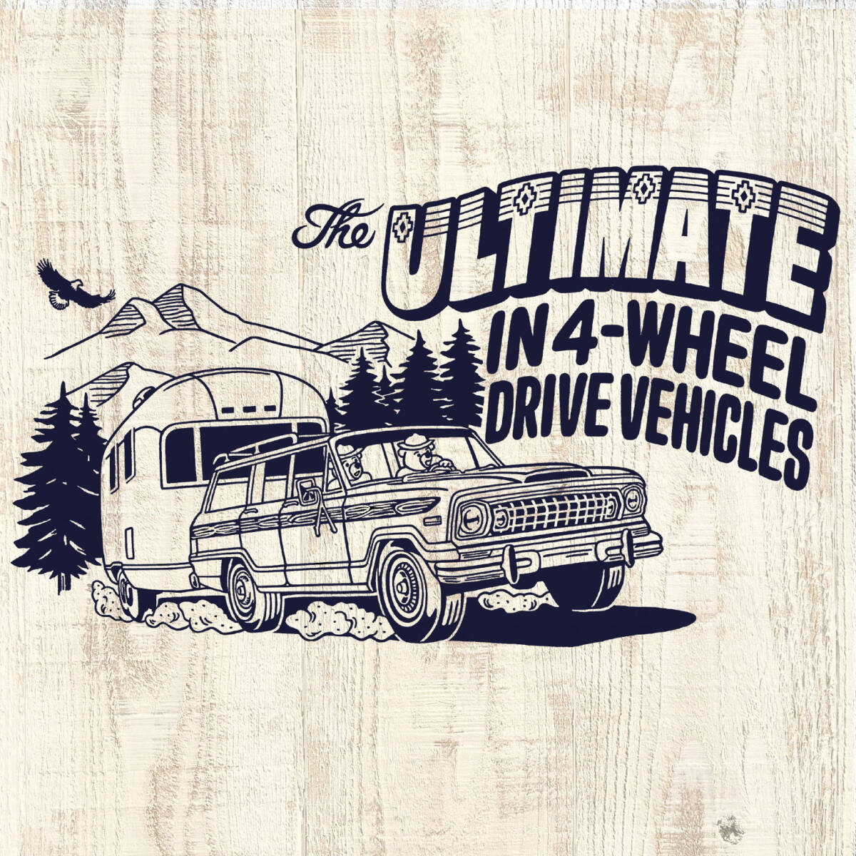 ■ULTIMATE Tシャツ■XLサイズ(ホワイトxネイビー)アメリカ アメ車 ワゴニア ジープ JEEP 4WD拍卖