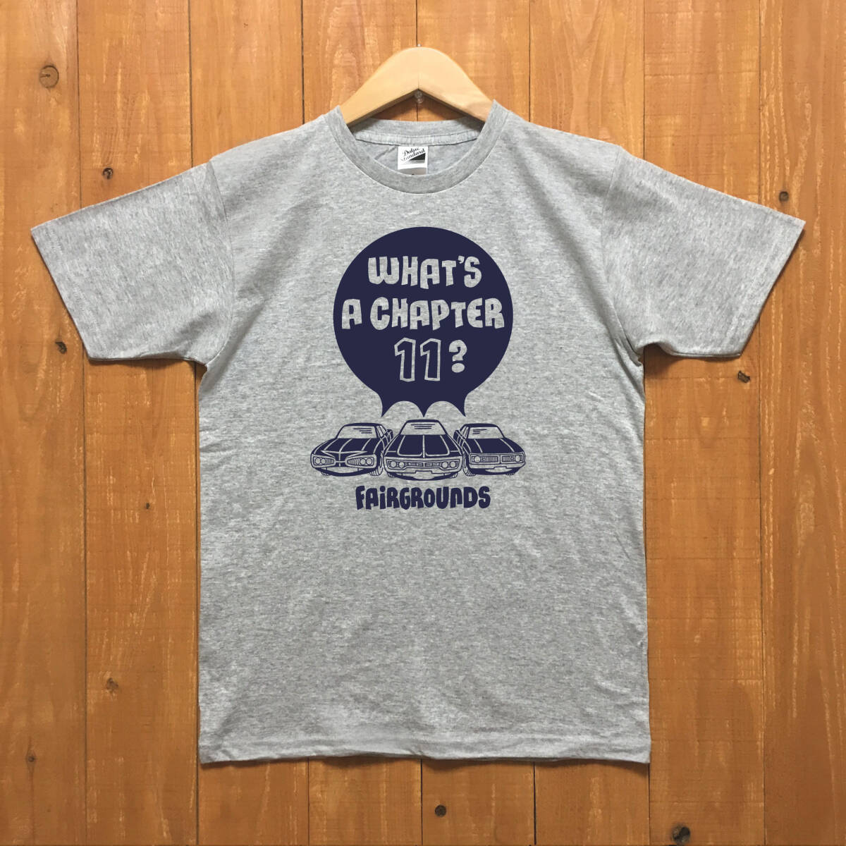 ■CHAPTER 11 Tシャツ ■Lサイズ(グレーxネイビー)アメリカ アメ車 モパ- ダッジ MOPAR DODGE拍卖