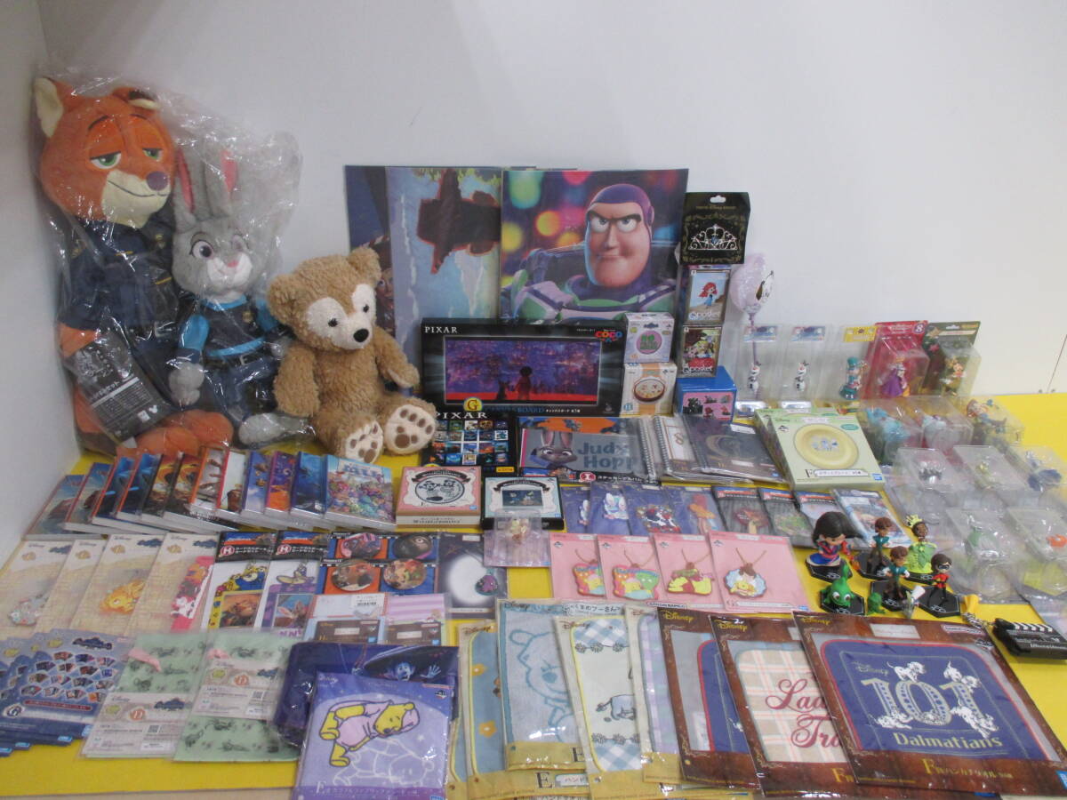 110)ディズニー Happy 一番 くじ グッズ まとめ ズートピア/PIXAR/プーさん 他 ぬいぐるみ/フィギュア/オーナメント 等 未開封有 現状品拍卖