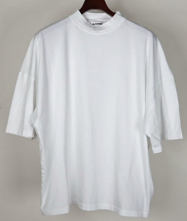 23SS JIL SANDER Moc Neck TEE T-shirt size M オーバーサイズ モックネック Tシャツ b9602拍卖