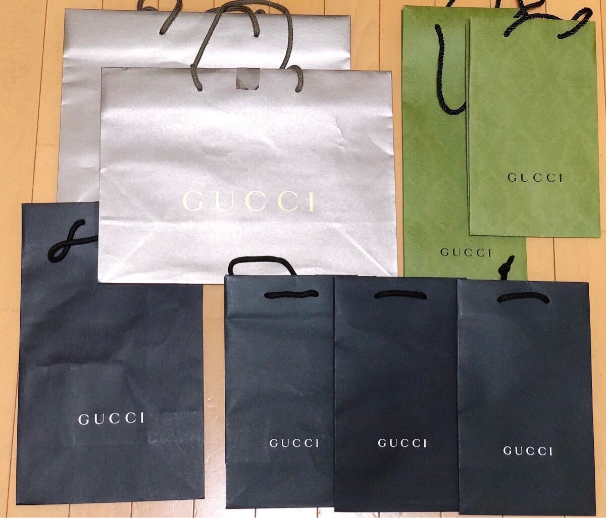 GUCCI ショッパー8枚セット / 正規品 / 紙袋 / グッチ拍卖