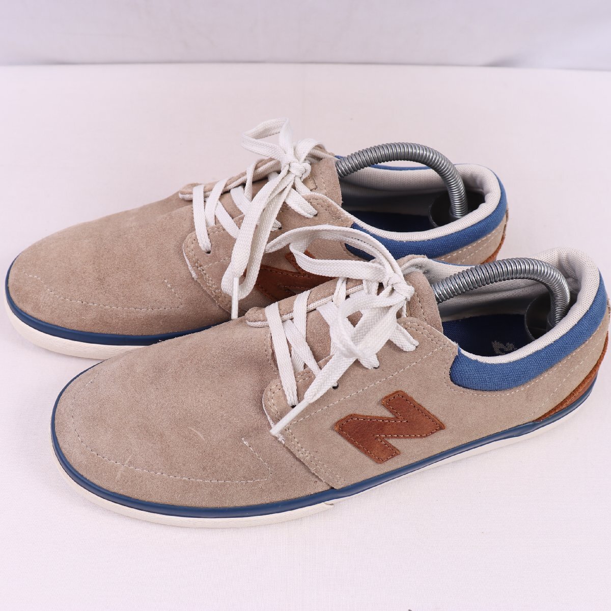 AM344SAT ニューバランス 26.0cm/new balance 灰 グレー 茶 ブラウン 青 ブルー 中古 古着 メンズ スニーカー yy6188拍卖