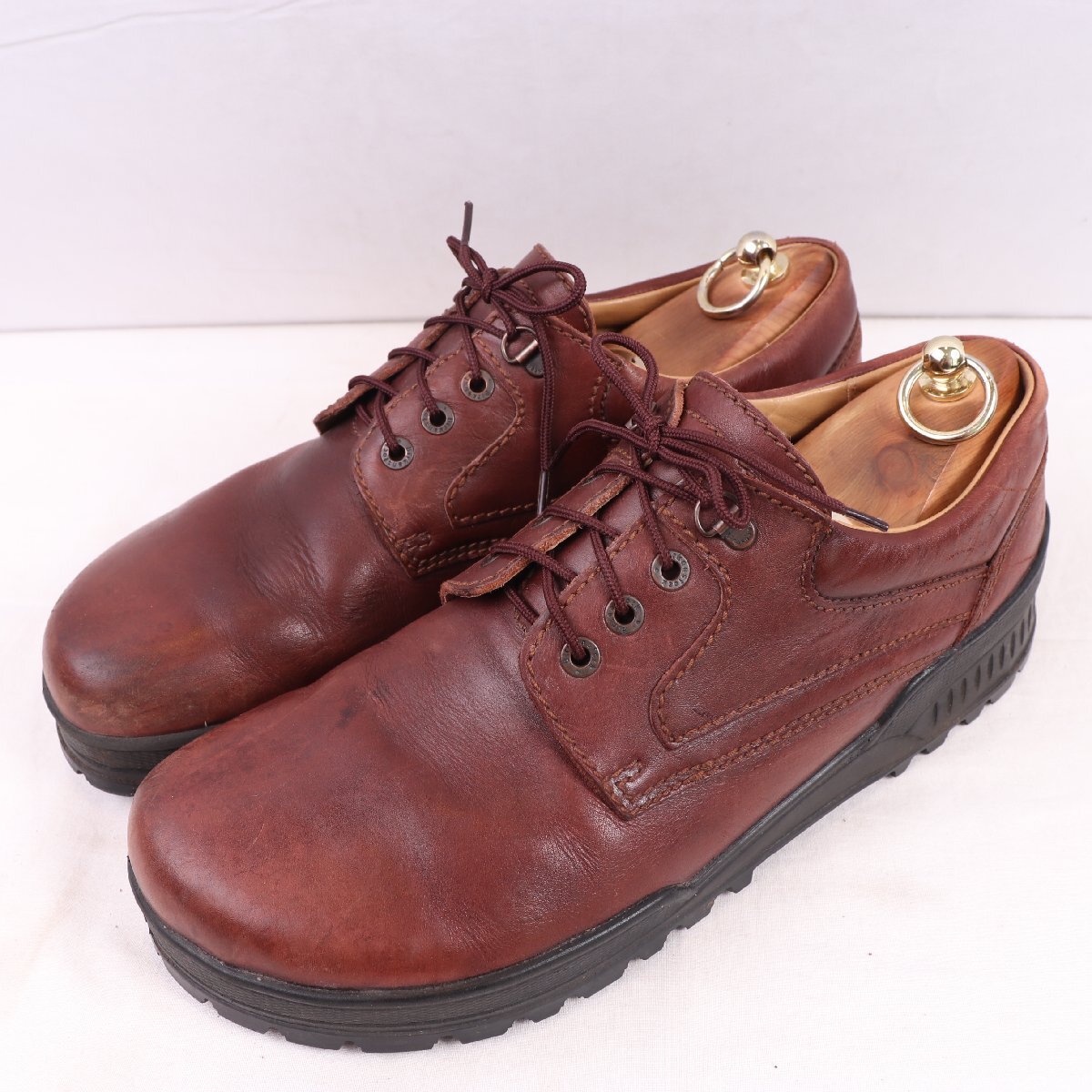 ビルケンシュトック 29.0cm 位 /45 ナロー幅 レザーシューズ 茶 ブラウン メンズ BIRKENSTOCK 中古 古着 bk2026拍卖