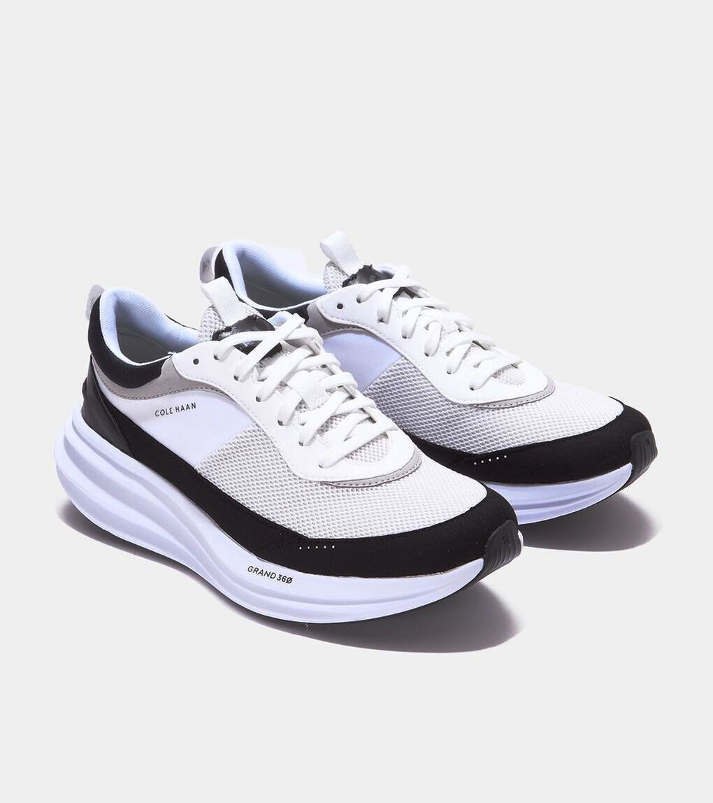 3.6万 25年製 最新モデル COLE HAAN GRAND コールハーン オリジナルグランド クアッドストレイク ランナー US11 JP28.5 ホワイト/ブラック拍卖