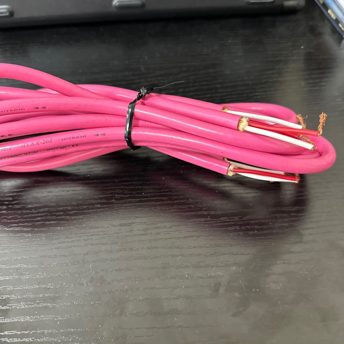 希少!! HITACHI 日立導線 2本 セット 約1.5m メルトーン MELTONE MTAX-205 インターコネクトケーブル オーディオケーブル 日本製 拍卖