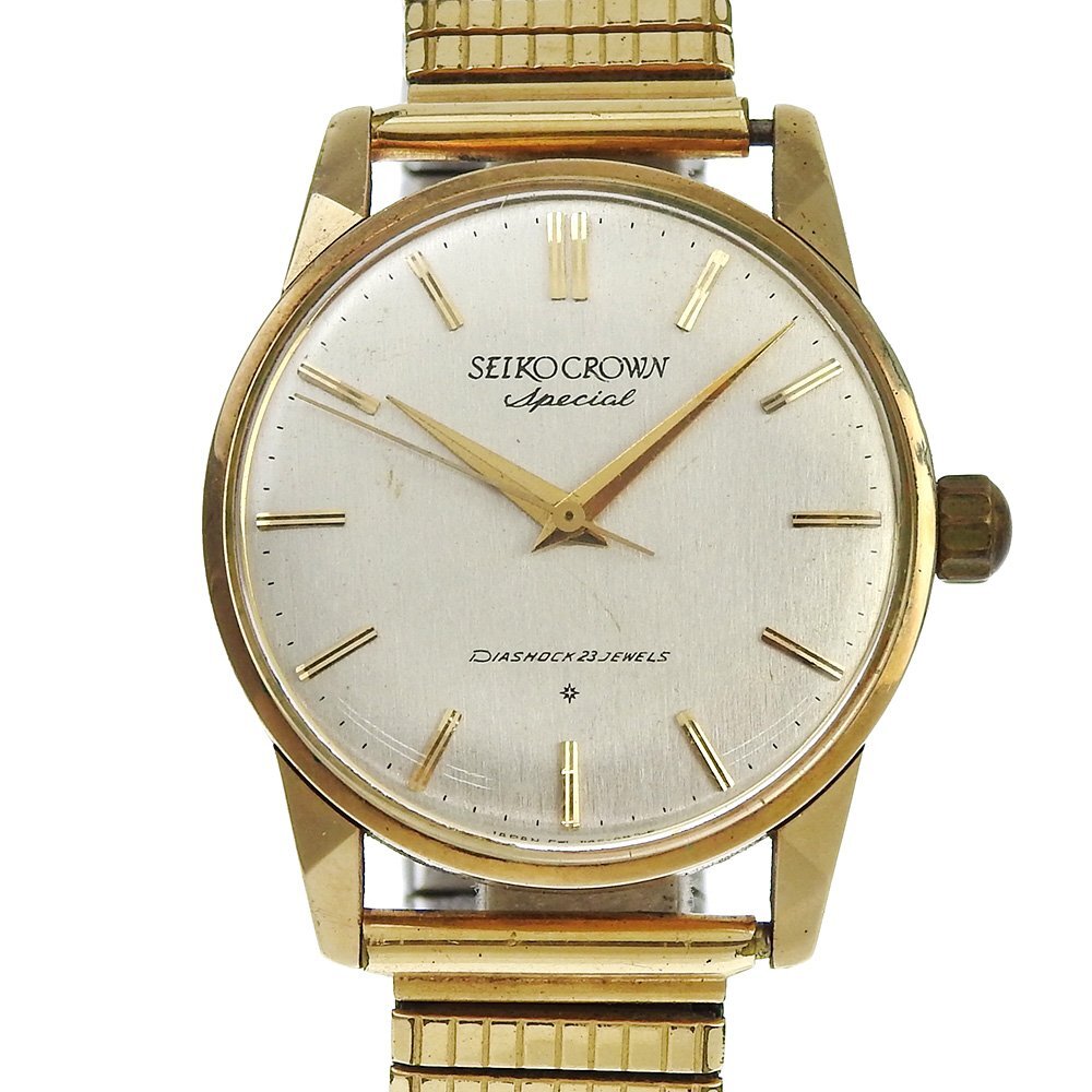 ■ 1円 ~ 正規 中古 ■ セイコー SEIKO ■ クラウンスペシャル J14100 ■ ゴールド 金 機械式 手巻き SD文字盤 ビンテージ 諏訪 クラウン拍卖