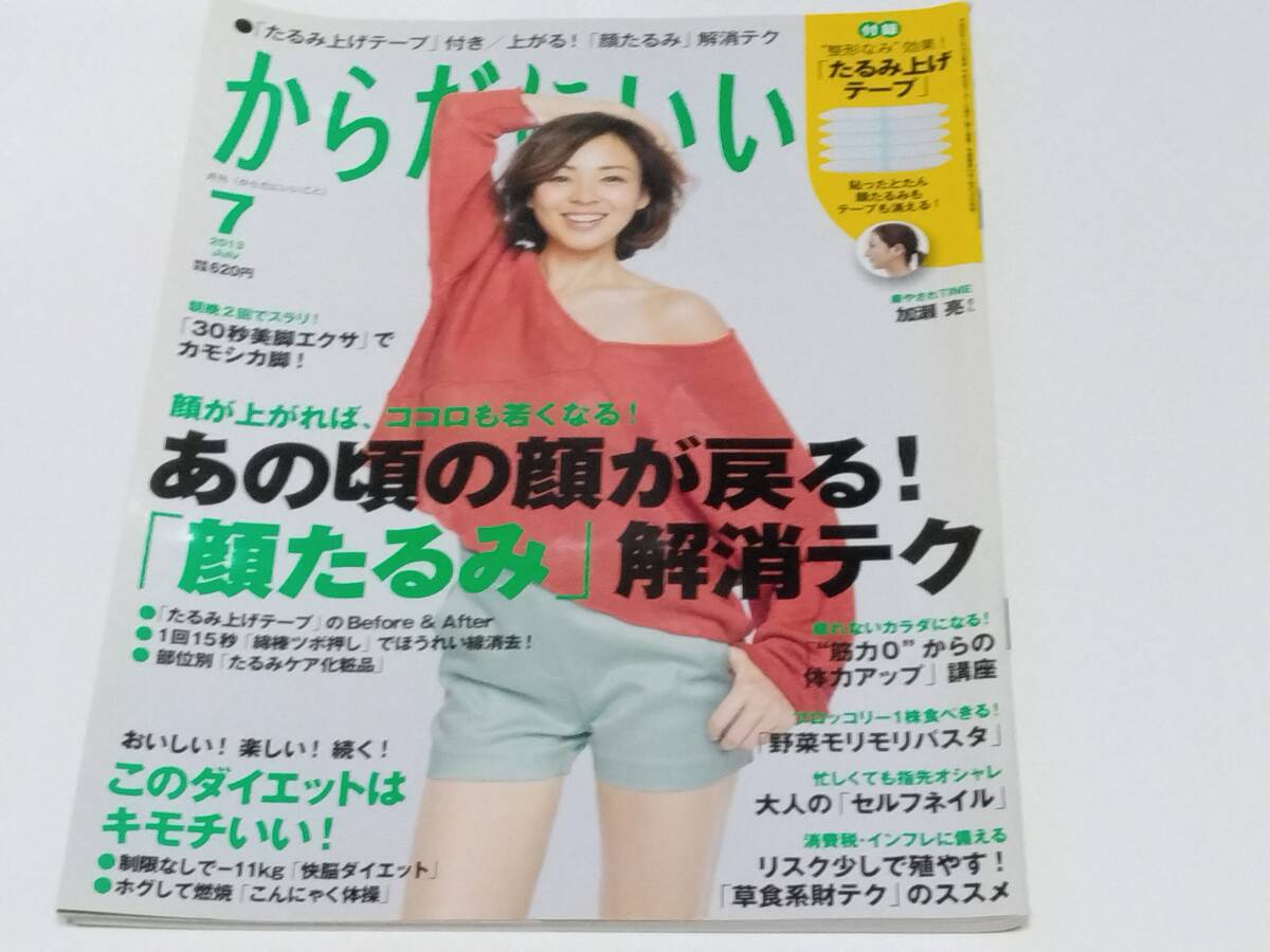 からだにいいこと 2013年07月号 SHIHO アン・ミカ 加瀬亮 杉本彩拍卖